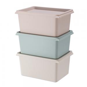 China Promotional Stackable Plastic Storage Box With Lid OEM ODM supplier