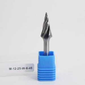 China High Strength SM Cone Shape 6mm 1/4 Die Grinder Bits Carving Rotary Burrs High Speed supplier