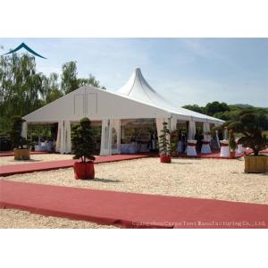 China White Mixed Wedding Reception Tents 10m* 30m Aluminum Tents For Exhibition supplier