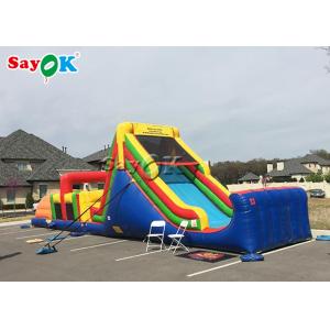 China Inflatable Swimming Pool Slide Kids Playground Wet Dry Inflatable Slide / Inflatable Bounce House Slide Combo supplier