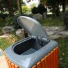 China 100l Double Outdoor Steel Sorting Garbage Bin with with Ash Tray Heavy Duty Trash Can wholesale