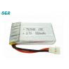 3.7V 550mAh 20C Rate RC Plane Battery , Helicopter Micro Drone Battery 752540