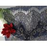 China Eyelash Metallic Lurex Scallop Edge Lace Fabric For Lady Dress Garment wholesale