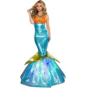 China Wholesale Sailor Sea Costume Aquarius Mermaid Dress for Halloween Christmas Party Carnival supplier