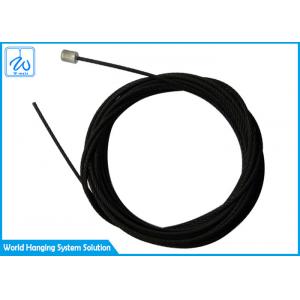 China 1.5mm Extension Spring Safety Cable Stainless Wire Rope 7x7 By Diecast Cylindrical End supplier
