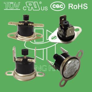 China KSD301 Manual reset bimetallic thermostat thermal temperature switch 250V 10A 16A with UL CQC TUV ROS supplier