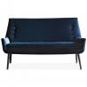 China Dark Blue Fabric Upholstery Sofa , Modern Fabric Sofa European Style wholesale