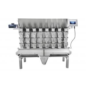 China Waterproof SUS304 IP65 Oily Food Three Layers 8 Head Sticky Material MultiHead Weigher for spicy small fish weighing supplier