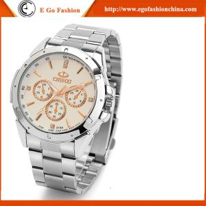 China 019A 3 Subdials Rose Gold Watch for Business Man Wholesale Fashion Casual Watches Men New supplier