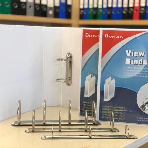 Customized Logo A4 3 Ring Binder File Folder with 5.6cm Back Width and Durable Hinge