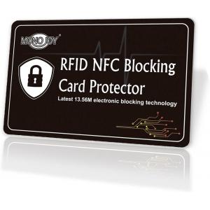 China Passport Rfid Blocking Credit Card Protector Smooth Design EMI Shielding supplier