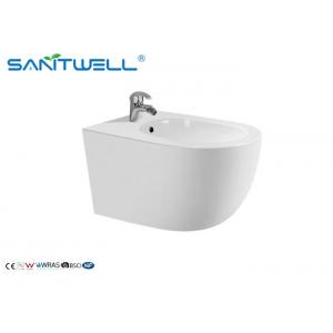 Bathroom Wc White Wall Hung Bidet 520*370*305 mm size , Floor mounted bidet