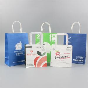 China Nuts Kernels Custom Drink Coffee Tea Take Out Kraft Paper Bags With Logo For Drink Juice supplier