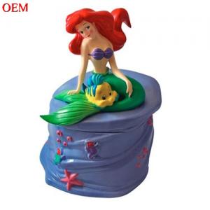 Little Mermaid Sculpted Cookie Jar Food Holder