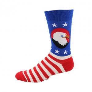 Custom logo, design knitted cute fashion print american flag socks