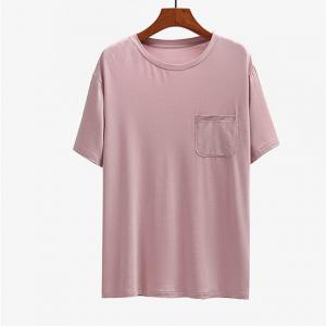 Sublimation White Pink Cotton Blank T Shirts Knitted Breathable