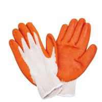 China Industrial Protection Non-Slip String Knit Latex Coated Gloves with Corrugated Finish on sale