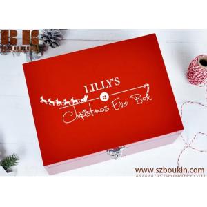 Christmas Eve Box WITH FREE GIFT Personalised Wooden Christmas eve Box