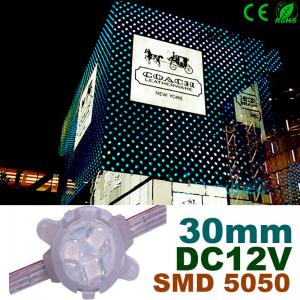 China Decorative LED Lights 30mm RGB DC12V LED Pixels For Building Decoration supplier