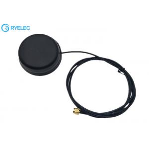 China High Gain 28dBi Screw Mounting Puck Rf Car Gps Tracking Rubber Pad Antenna For Car supplier