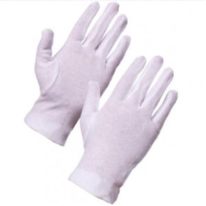 White 100% Jersey Cotton Work Gloves For Industrial And Medical Use CE / ISO9001