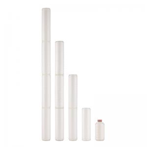 40 inch Microns Cartridge Filter PP Membrane Pleated Filter for Water Filtration System