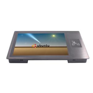 China Aluminum Android Industrial Panel PC RFID / NFC Card Reader Integrated supplier