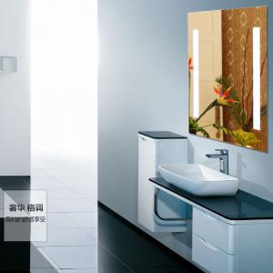 China 5mm clear glass led lighted bathroom mirror supplier