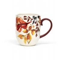 China Custom Printed Coffee Mugs Harvest Style Ceramic Mug With 3D Decal In Glaze on sale