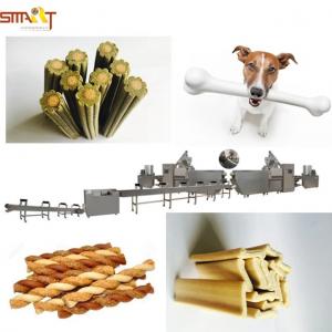 Chews Dog Food Treats Making Machine / Dog Treats Extruder 1 Year Warranty