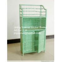 China rattan bookshelf rattan storage holder rack door rattan basket rattan furniture on sale