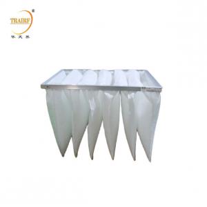 China G4 Customized Size Fiberglass Paper Air Filter Material Pocket Filter Bag For Odor Remover supplier