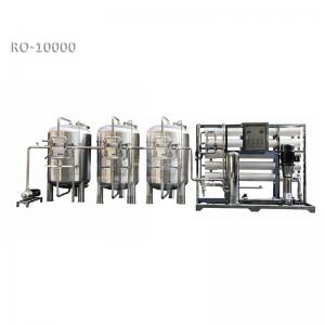 SUS 304 RO Water Treatment System 8040 Membrane 10000L/H Filter