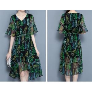 China Fashion chiffon dress for women summer wear ladies dress supplier