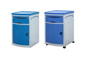 Plastic Hospital Bedside Cabinet With Wheels Detachable Locker
