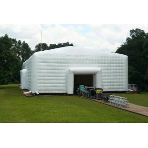 China 2014 large white inflatable party event marquee tent with window and tunnel entrance3 supplier