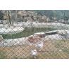 PVC Coated Wire Netting Fence / Green Wire Fencing Chain Link For Zoo Protection