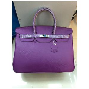 high quality 40cm purple lychee cowhide handbags women luxury designer handbags brand name handbag L-RB5-2