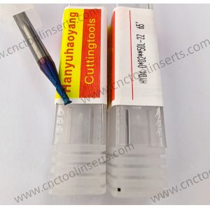 China 2-Flute Solid Carbide End Mill, Model HYD4.0*D2**50L-2Z 65°, PVD Coating - Primarily for milling and slotting operations wholesale