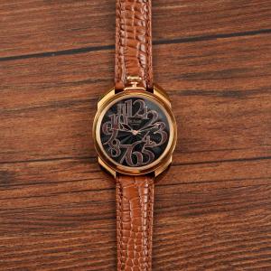 Sophisticated Quartz Leather Watch Water Resistant 23cm Band Length