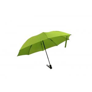 China Fiberglass Frame Green Mini Folding Umbrella , Strong Folding Umbrella wholesale