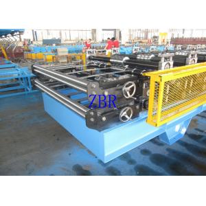 China 1000MM Feeding Width Metal Roof Roll Forming Machine 0.6 Inch Chain Drive supplier