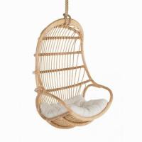 China 360mm Height 200mm Width Rattan Hanging Egg Chair , Egg Doll Chair steel frame on sale