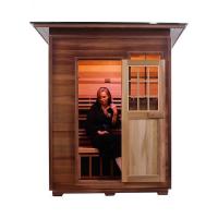 China Solid Wood Canadian Red Cedar Carbon Heater Far Infrared Outdoor Sauna ODM on sale