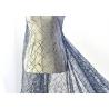 China Embroidery Royal Blue Sequin Lace Fabric For Wedding Dress Evening Gown wholesale