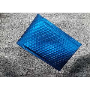 Air Cushion Bubble Mail Bag Blue Metallic Packaging For Cosmetics