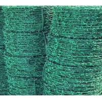 China 2.0mm 10cm Security Farm Barbed Wire Fence PVC Coated Convenient Installation on sale