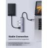 China 4 en 1 Hub USBC à USB Hub avec 4 ports USB 3.0 en aluminium Shell USB-C Hub pour ordinateur portable wholesale