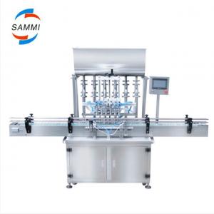 China Linear Juice Bottle Washing Filling And Capping Machine Automatic With 4 Heads Nozzle supplier