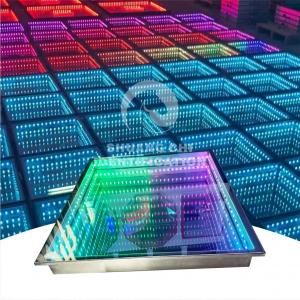 China 3D LED Dance Floor Infinity Dance Floor Light And Custom LED Brick Lights supplier
